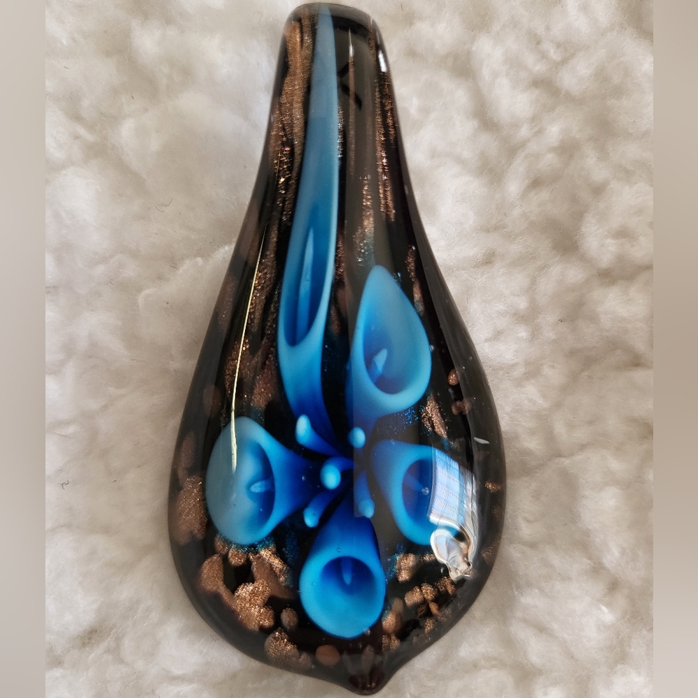 Vintage Necklace pendant glass